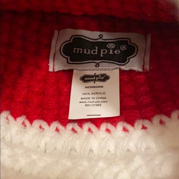ONLY 2 LEFT!!!🎅🏼🎄🆕Mud Pie: Infant- Santa Hat - Picture 3 of 3